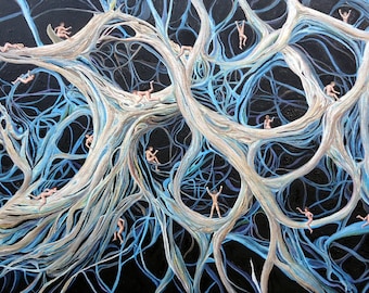 THE HUMAN BRAIN - original oil painting by Grigor Velev