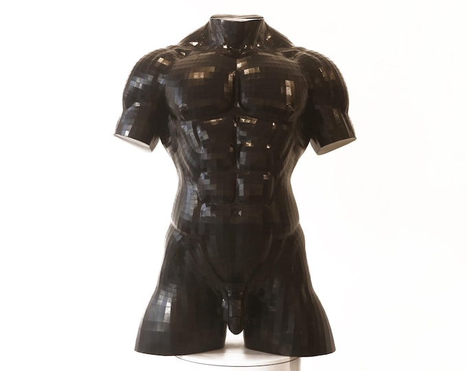 MALE TORSO III - paper craft sculpture by Tsvetan Nikolov