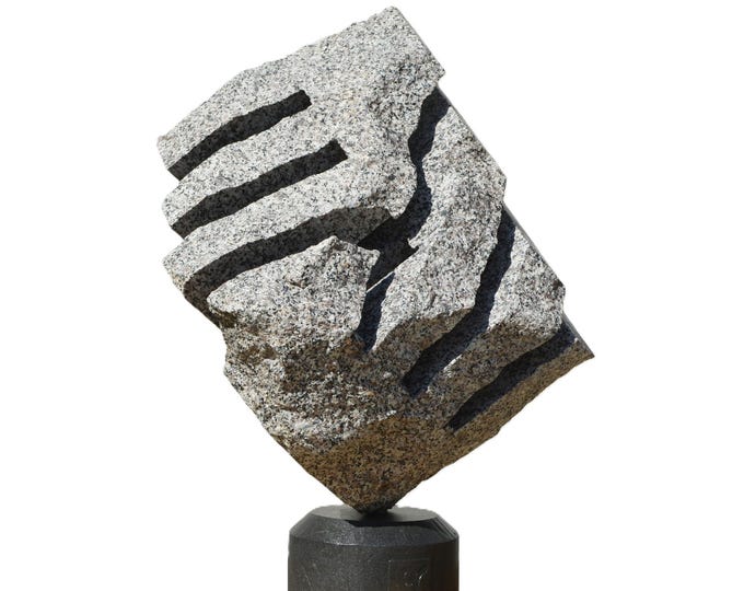 GRAVITY PULSE - original stone sculpture by Ognyan Chitakov