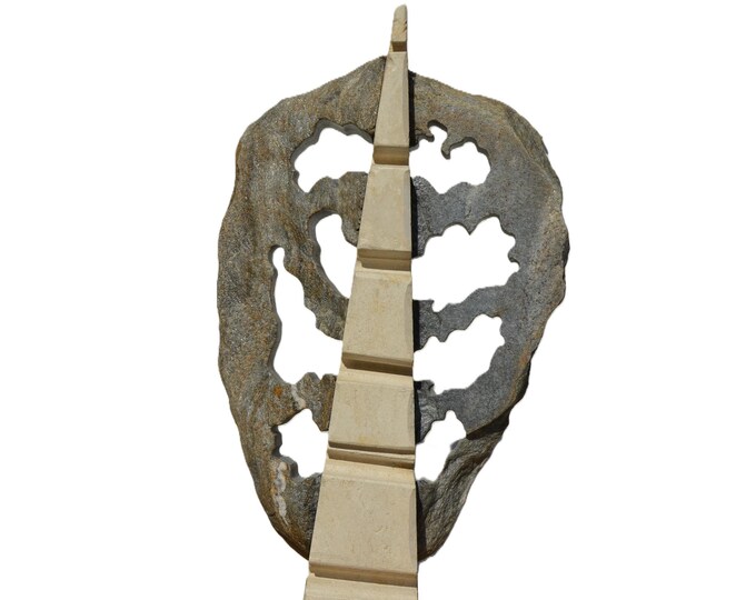 REED - original stone sculpture by Ognyan Chitakov