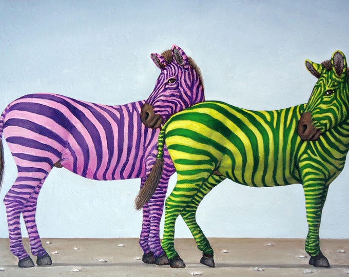 CHROMATIC COMPANIONS - original oil painting by Grigor Velev