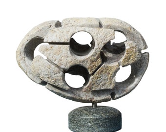 NETWORK - original stone sculpture by Ognyan Chitakov