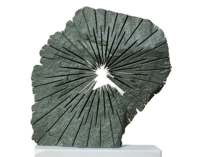 BRILLIANCE OF MIND - original stone sculpture by Ognyan Chitakov