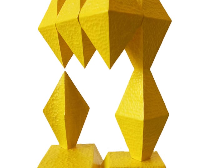 OCTAHEDRAL STOICHIOMETRY - original wood sculpture by Nikola Tsvetanov