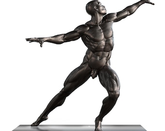 IN MOTION IV - limited edition bronze sculpture by Tsvetan Nikolov