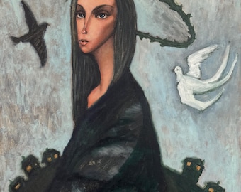 VENUS - original acrylic painting by Nikola Gulev