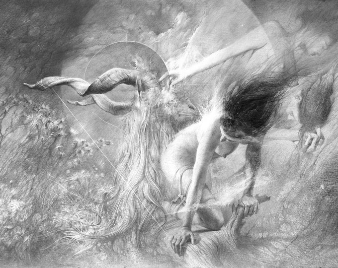 A Limit In My Mind - original graphite drawing by Toni Kondev