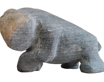 STONE BEAR - original stone sculpture by Ognyan Chitakov