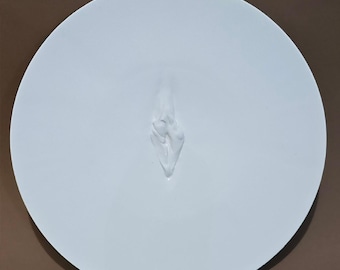 VULVA HYPNOTICA XV - original porcelain wall sculpture by Zlatina Krusteva