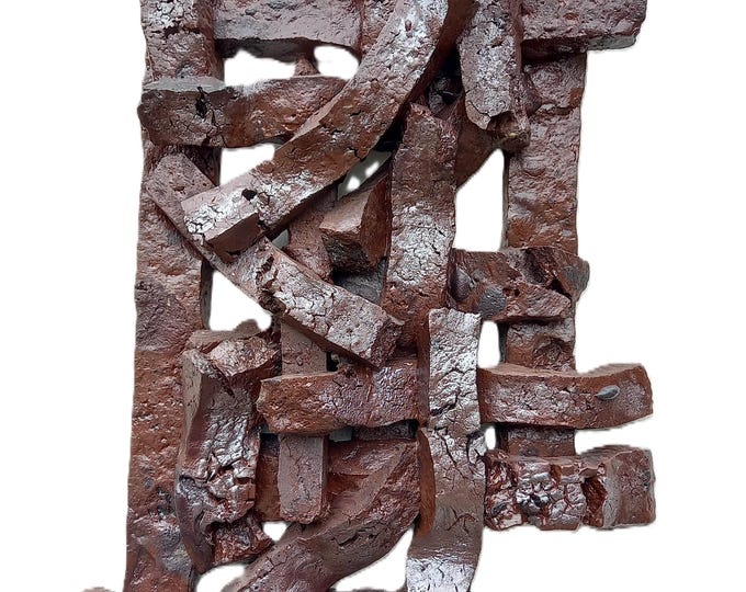 MOLTEN TIME - original stone wall sculpture by Ognyan Chitakov
