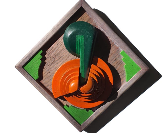 NEW LIFE II - original wood wall sculpture by George Troyanov