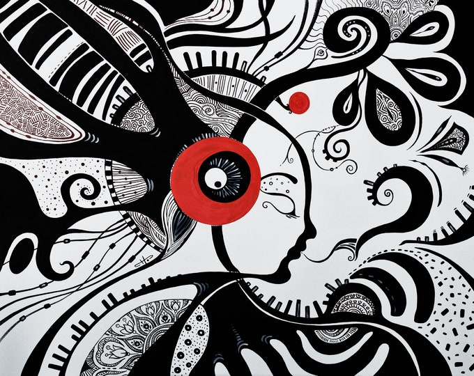 WHIFF - original acrylic painting by Silvia Pavlova