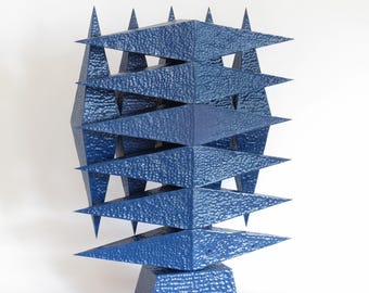 CUTS ACROSS TIME - original wood sculpture by Nikola Tsvetanov