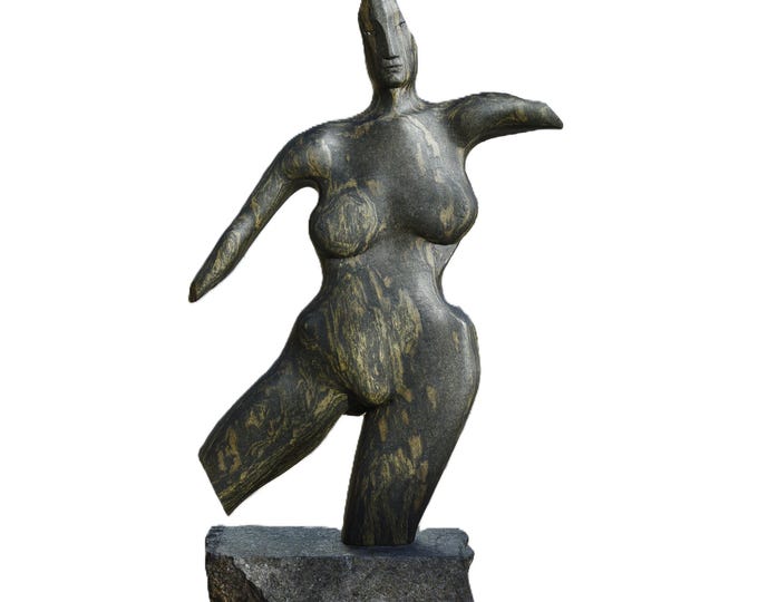EARTH GODDESS - original stone sculpture by Ognyan Chitakov