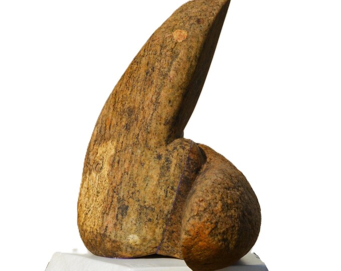 BACKWARD ROLL - original granite sculpture by Ognyan Chitakov