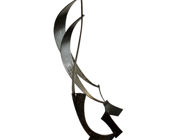 SAILBOAT - original steel sculpture by Stevlin Yovchev