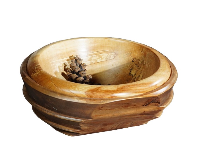 ACCENT - sculptural wood bowl by Sava Draganov