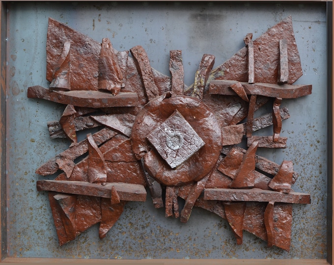 AZTEC SUN - original stone wall sculpture by Ognyan Chitakov