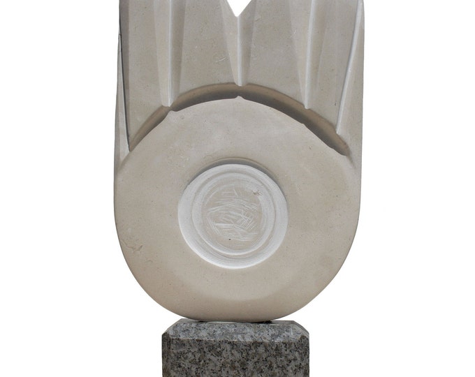 SIGN O' THE TIMES - original stone sculpture by Ognyan Hristov