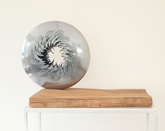 ROLLER - original steel and wood sculpture by Vania Dimitrova