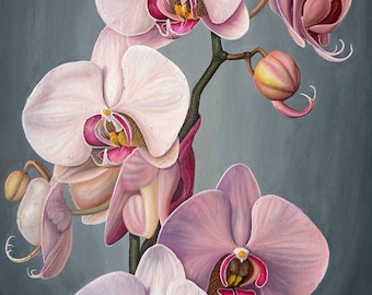 ORCHID - original oil painting by Grigor Velev