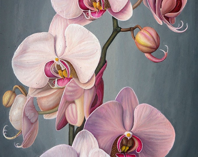 ORCHID - original oil painting by Grigor Velev