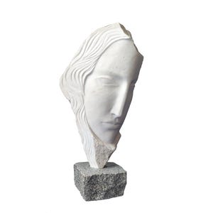 AYA - original marble sculpture by Rasho Mitev
