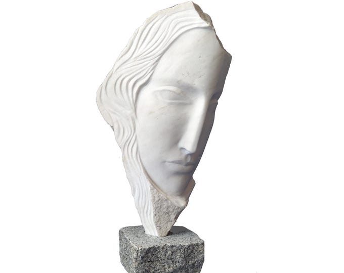 AYA - original marble sculpture by Rasho Mitev