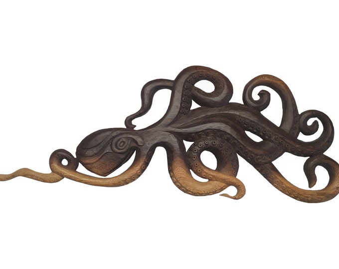 OCTOPUS - original wood wall sculpture by George Troyanov