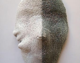 GUISE - original porcelain wall sculpture by Rossitza Trendafilova