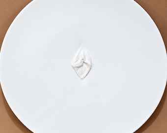 VULVA HYPNOTICA XX - original porcelain wall sculpture by Zlatina Krusteva