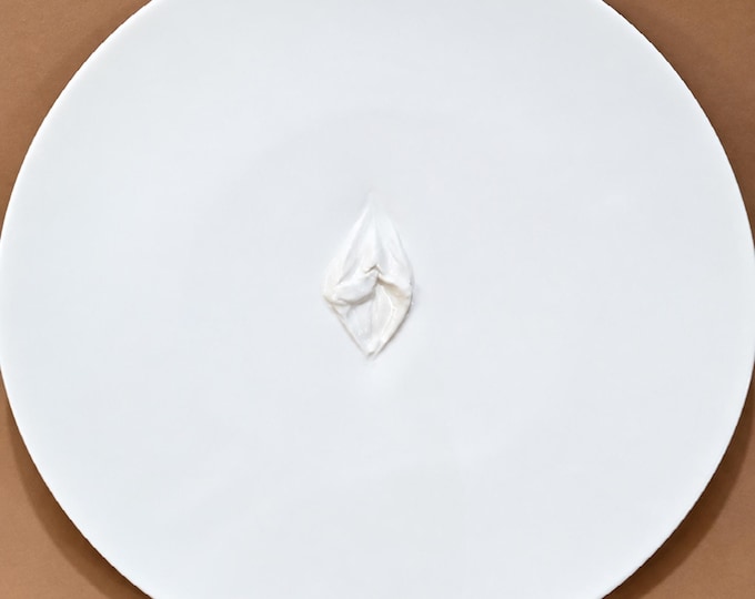 VULVA HYPNOTICA XX - original porcelain wall sculpture by Zlatina Krusteva