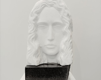 BULGARIAN GIRL II - original marble sculpture by Rasho Mitev