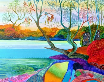 MEMORY OF WATER - original oil painting by Silvia Pavlova