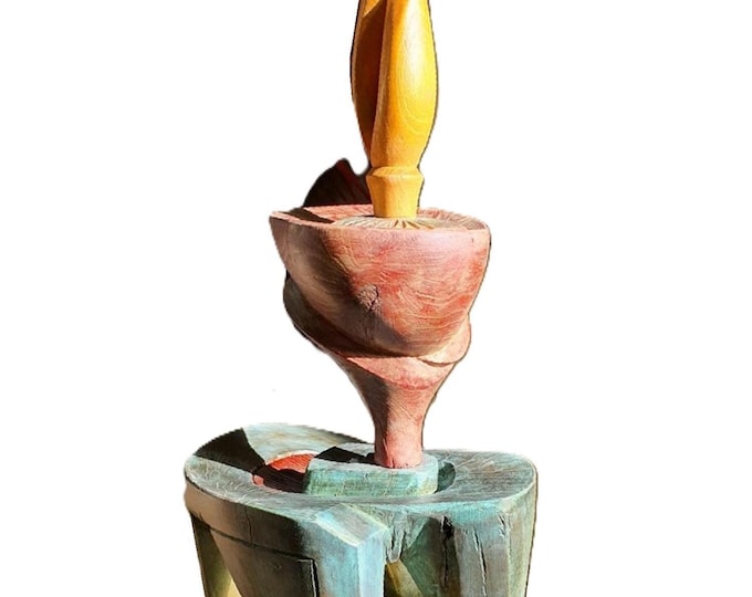 FLAME - original wood sculpture by George Troyanov