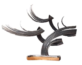 WIND - original steel sculpture by Stevlin Yovchev