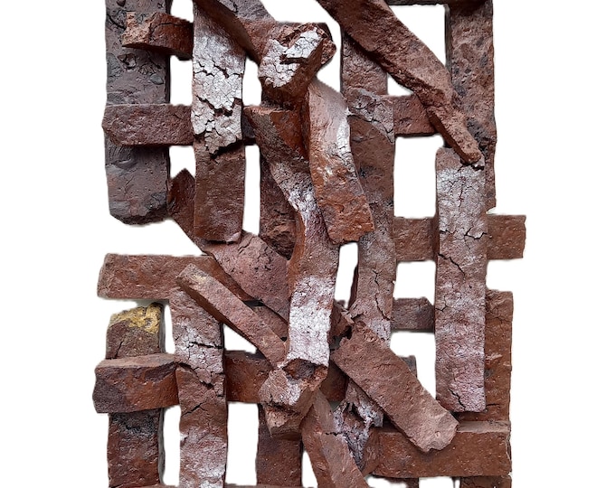ELEGANT ENTANGLEMENT - original stone wall sculpture by Ognyan Chitakov