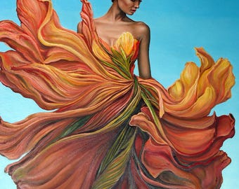 GRACE - original oil painting by Grigor Velev