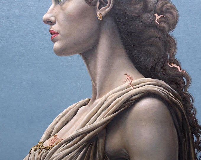 EMPRESS OF TIME - original oil painting by Grigor Velev
