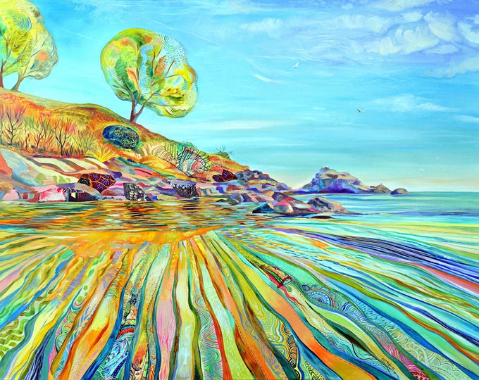 TALES OF SAND - original oil painting by Silvia Pavlova