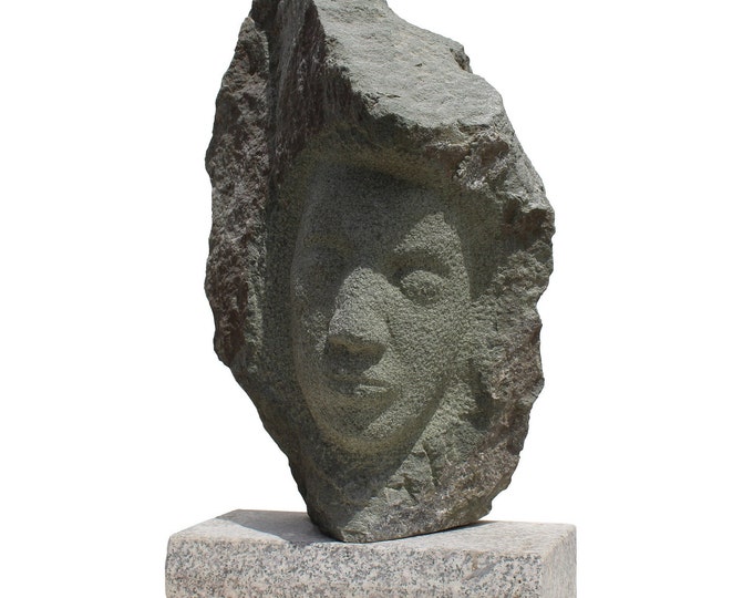 APOLLO - original stone sculpture by Ognyan Hristov