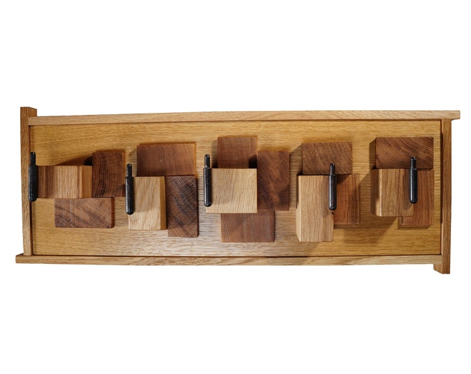 FRACTALS - oak wood wall hanger by Sava Draganov