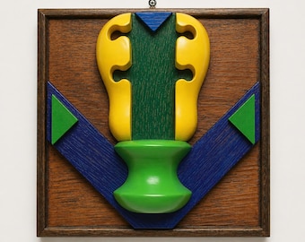 HAPPY MOMENT - original wood wall sculpture by George Troyanov