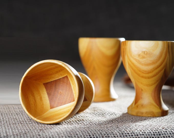 PAWNS - wood shot glasses by Sava Draganov