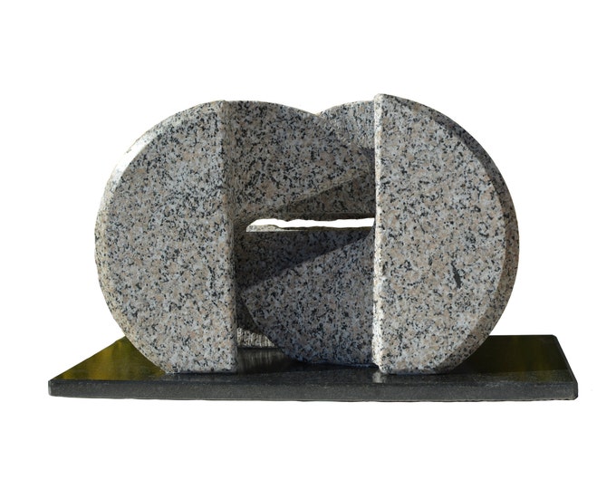 YIN AND YANG - original stone sculpture by Ognyan Chitakov