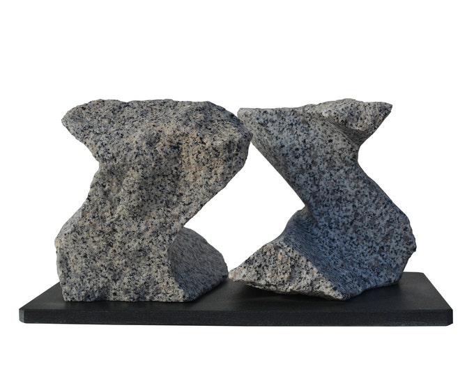 HELTER SKELTER - original stone sculpture by Ognyan Chitakov