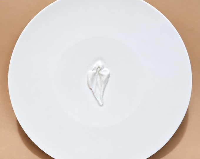 VULVA HYPNOTICA XIV - original porcelain wall sculpture by Zlatina Krusteva
