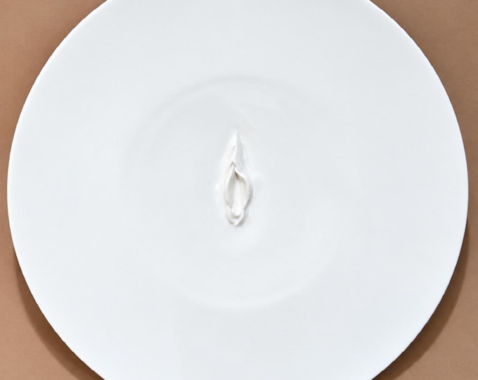 VULVA HYPNOTICA XIX - original porcelain wall sculpture by Zlatina Krusteva
