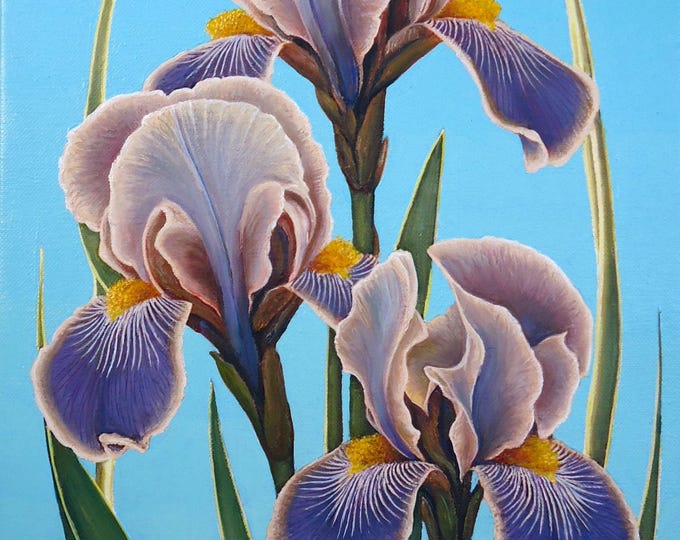 IRIS GRACE - original oil painting by Grigor Velev