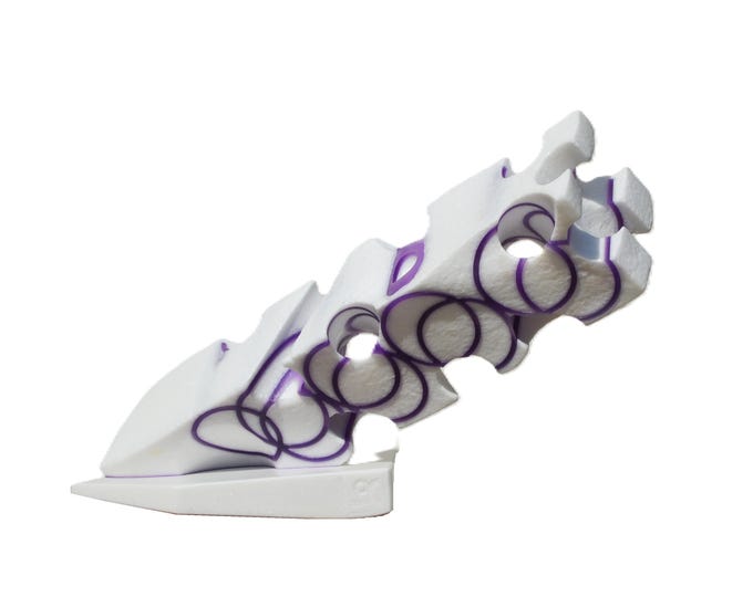 QUANTUM LEAP - original marble sculpture by Ognyan Chitakov